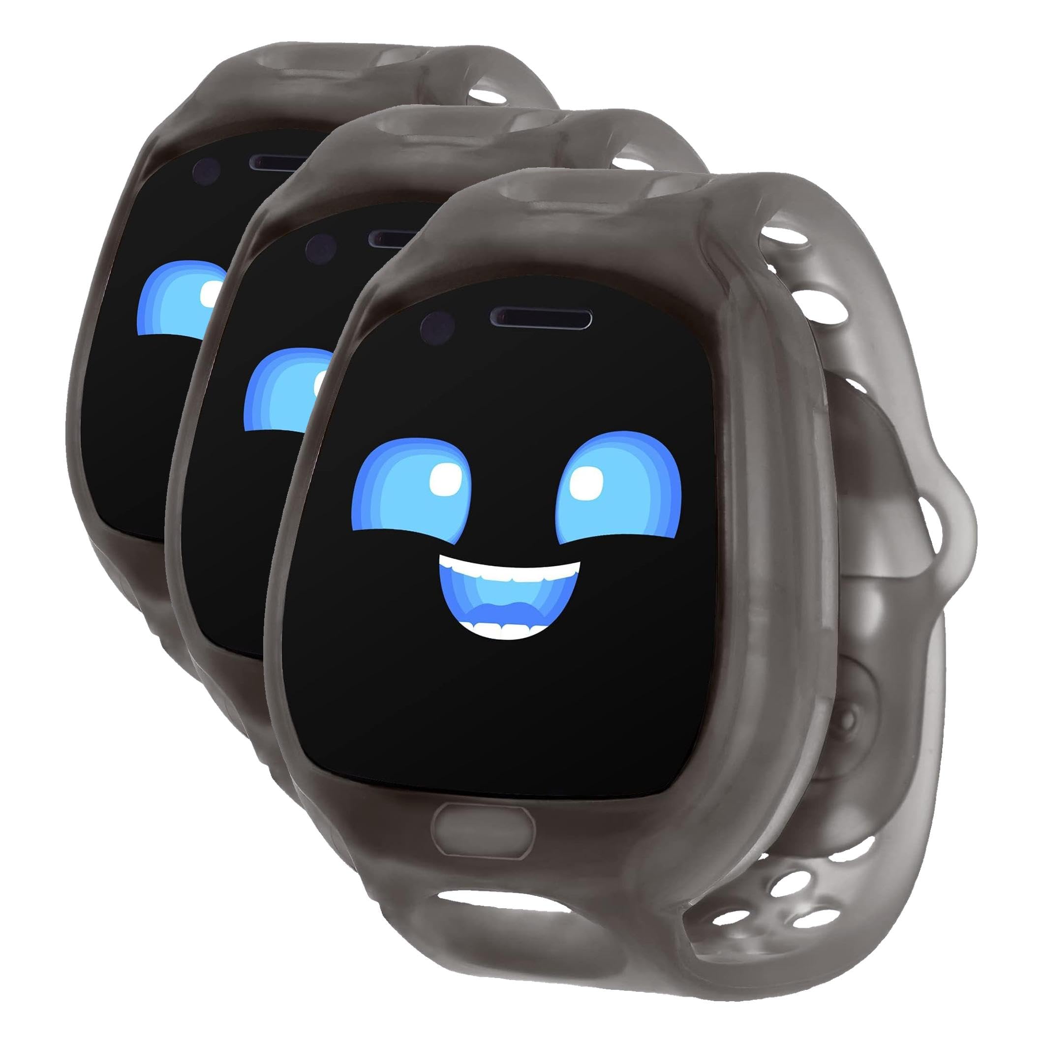 little tikes 487231EUC Tobi Robot Smartwatch per bambini con fotocamera digitale, video, giochi e attività per ragazzi e ragazze, nero, dai 6 anni in su, nero, Esclusivo Amazon (Confezione da 3)