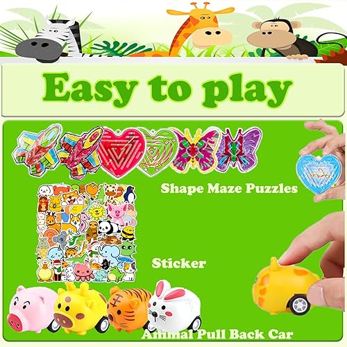 Miniatura 4 de 107 juguetes de recuerdo de fiesta, juguetes de caja del tesoro para el aula, juguetes Pop Fidget Toys Cofre del tesoro para niños premios aulas,