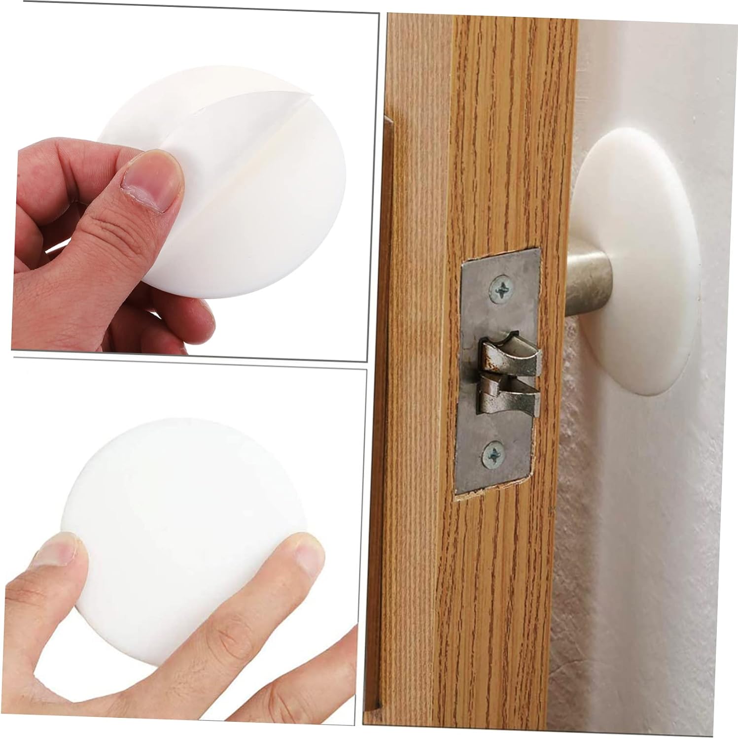 DOITOOL 4pcs Silicone Door Stopper Pad Cabinet Cushion Pad Self Adhesive Protector