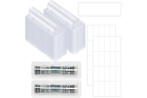 100 Pieces Lip Balm Plastic Jars Cosmetic Storage Containers with Dome Lids for Travel (3.23"x1.14")