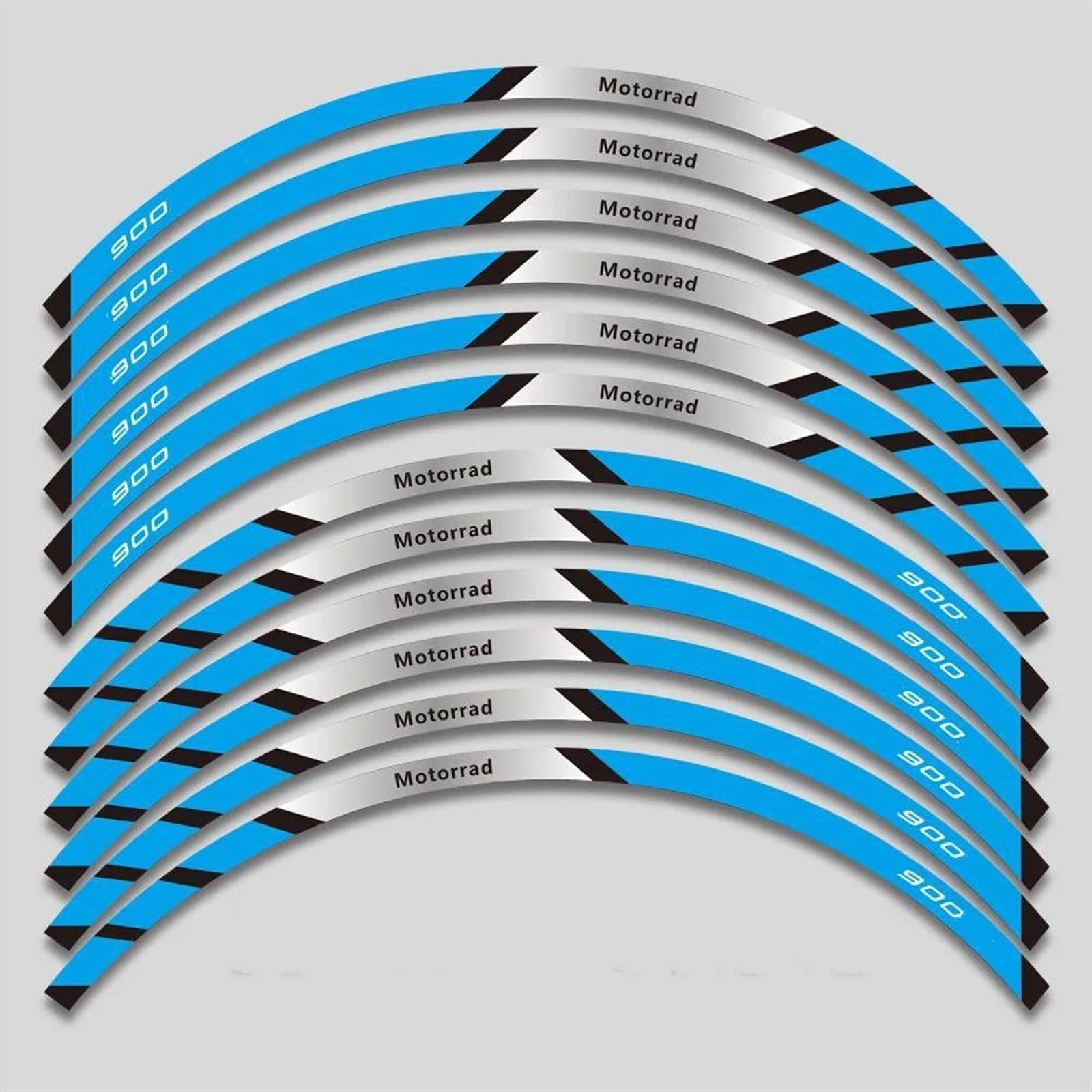 Motorcycle Wheel Sticker Inner Rim Reflective Protection Decal Decorative Film for BMW F900XR F900xr F900 XR F 900 Decorative(Color2)
