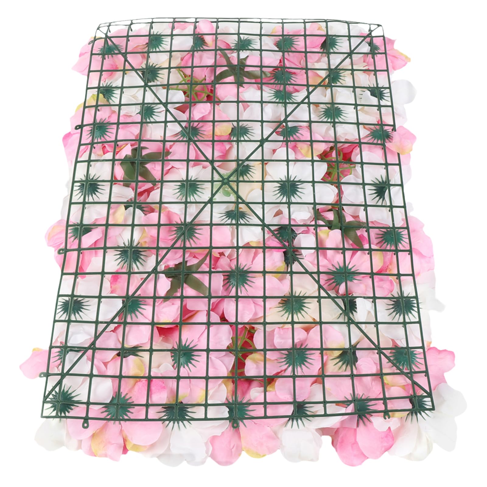 12 Stück Rosa Künstliche Blumen-Wandpaneel, 60 x 40CM Seide Rose Wanddekoration Blumenhintergrund Kunstblumen Deko Rosenwand Dahlienrose für Weddind Bühne Party Foto Hintergrund Heimdekoration