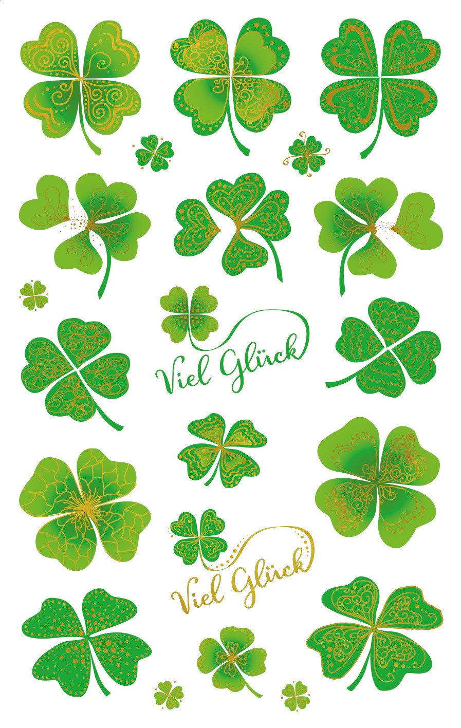 Avery Zweckform 56043 Decoration Decal, 21 Good Luck