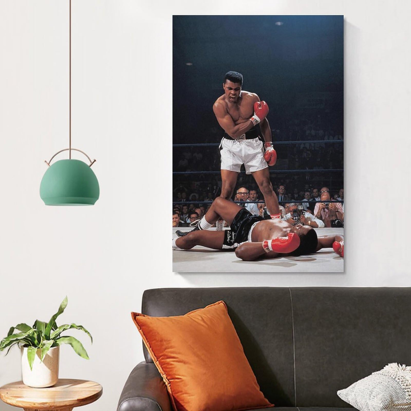 Muhammad 額装済/モハメドアリvsタイソン/アートポスター Ali ポスター