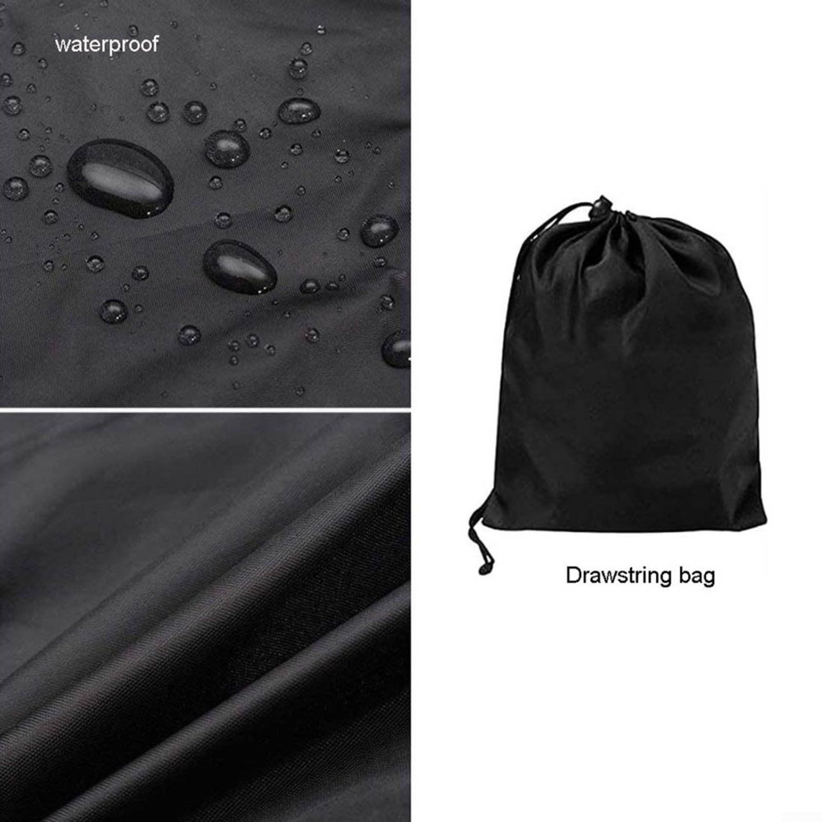 Funda para cortacésped de 79 x 128 x 259 cm, 420D para tractor, resistente al agua, resistente a los rayos UV, con bolsa de transporte, maquinaria de jardín para protección