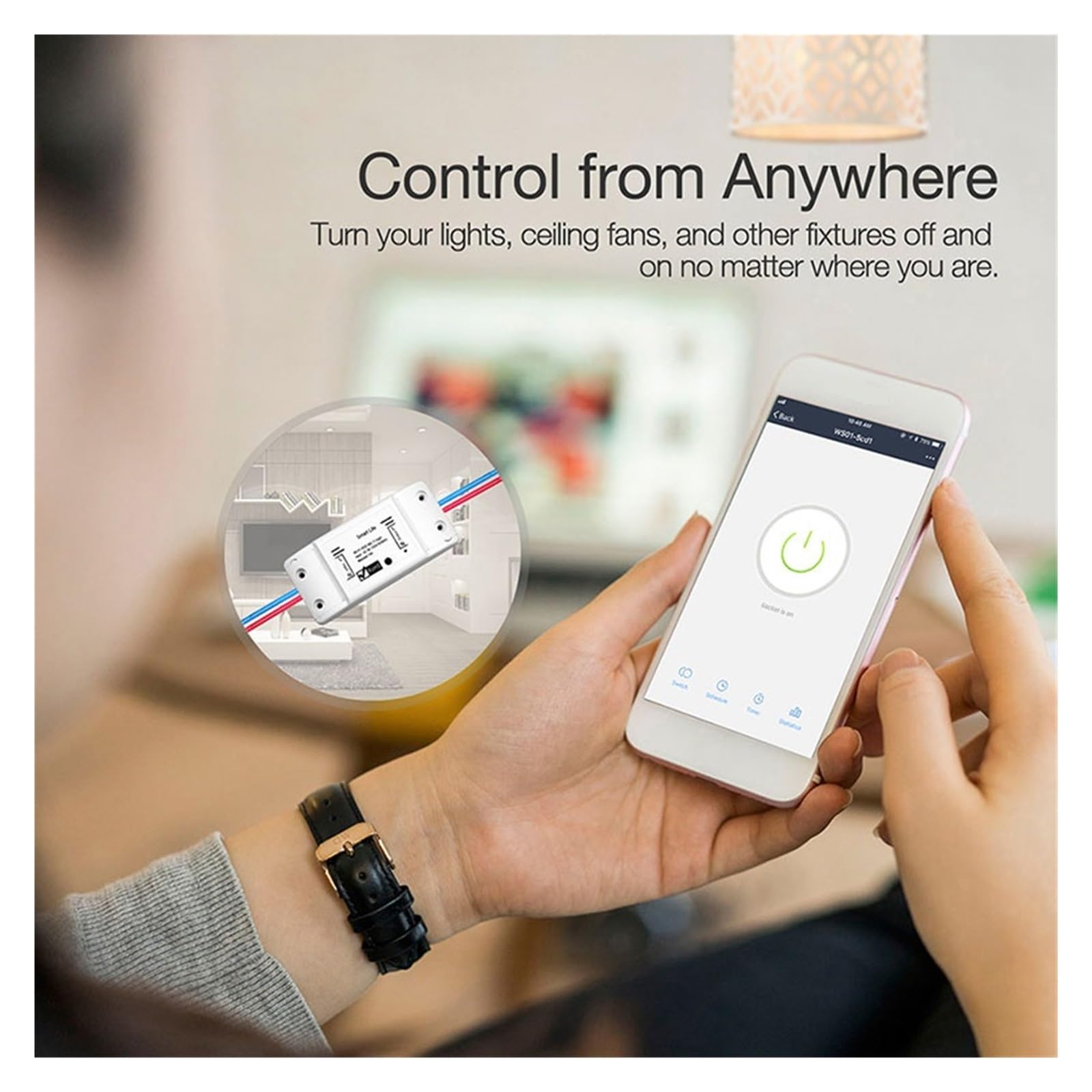 Tuya WiFi Válvula De Bola Motorizada Inteligente Temporización Agua Interruptor Inteligente Válvula Eléctrica (Size : 3/4")