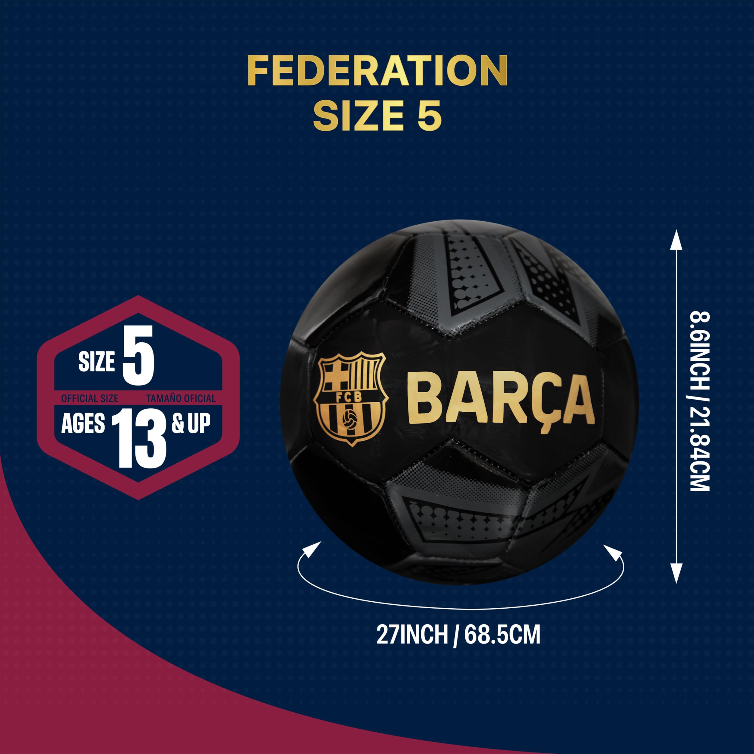 Amazon | Icon Sports 公式ライセンスFCバルセロナサッカーボール