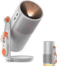 XGIMI MoGo 4 2025 NEW Portable Projector, Google TV with Licensed Netflix, 360° Adjustable Stand, 2.5 Hours of Playtime, 2 x 6W Harman Kardon, Outdoor Projector, Wifi, Bluetooth, Include Sunset Filter