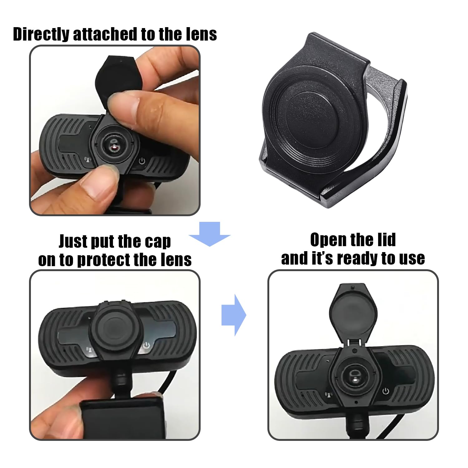 6 Stück Webcam-Abdeckung, Kamera-Schutzabdeckung, Laptop-Kamera-Abdeckung, Handy-Sichtschutzabdeckung, Kamera-Zubehör, Computer-Kamera-Schutzschieber, Kamera-Schutzhülle (Schwarz)
