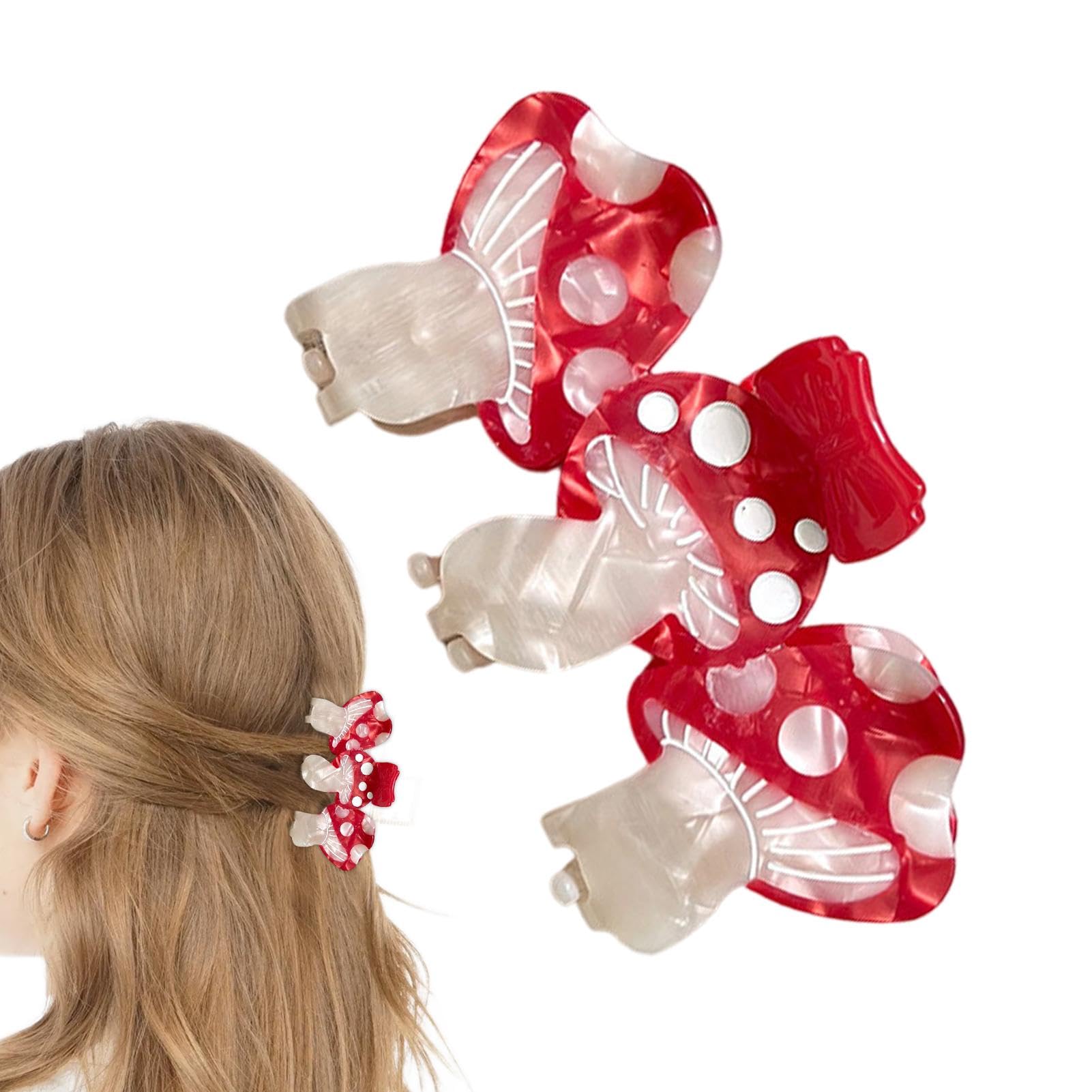 Amazon.co.jp: キノコのヘアクリップ、面白いヘアクリップ | キノコの
