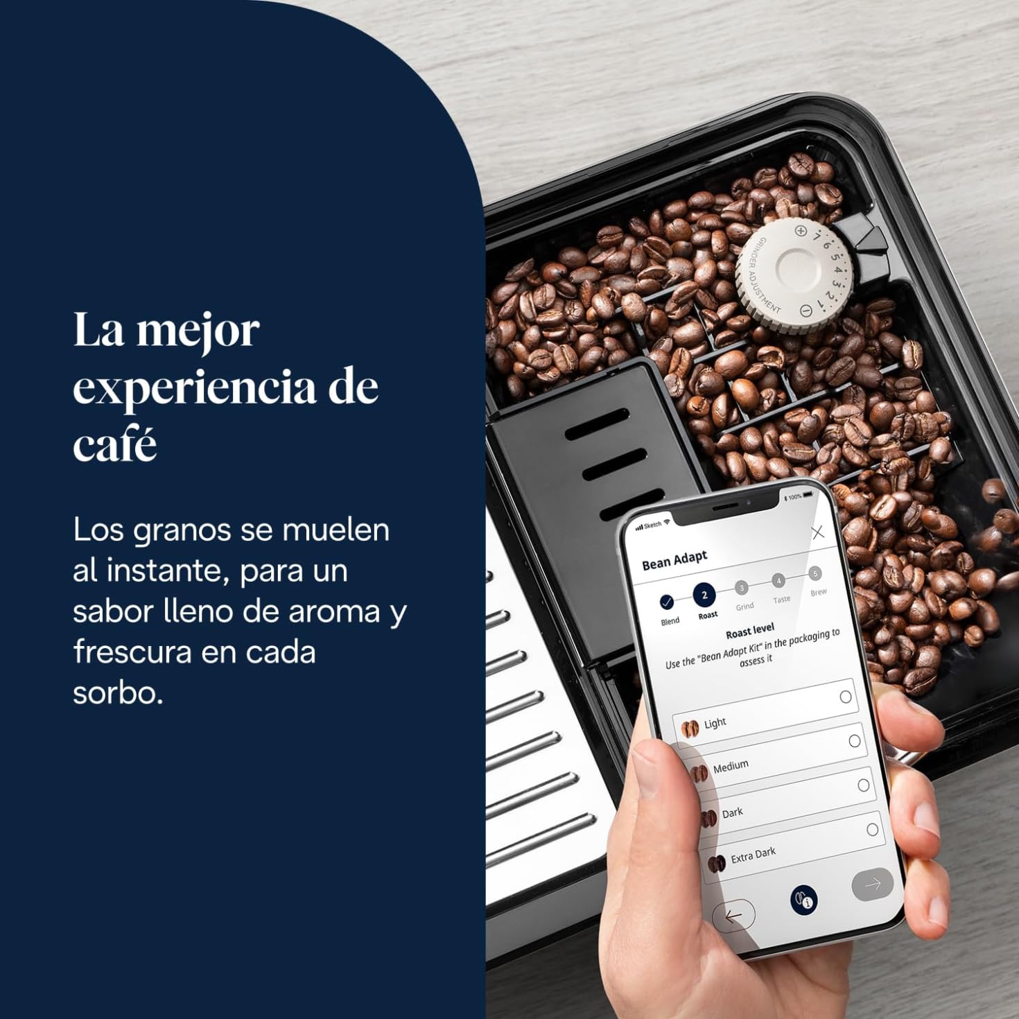 De'Longhi Eletta Explore ECAM452.67.G, Cafetera Superautomática Bebidas Calientes y Frías con Cold Extraction Technology, Recetas Cold Brew, LatteCrema Hot and Cool para Leche y Bebidas Vegetales