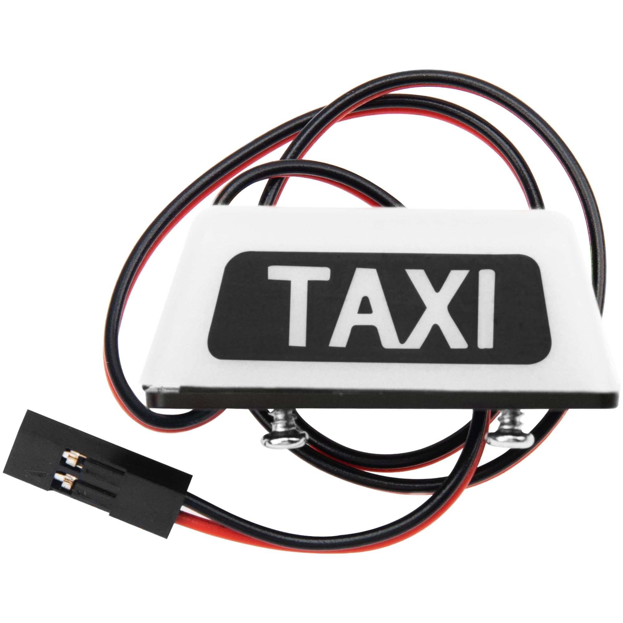 ShareGoo Simulation RC Toy Car Taxi Lights LED Lamp Roof Light Decorations Compatible with Tamiya XV01 TT01 Kyosho FAZER MK2 PTG HSP RGT 1/10 1/8 RC On Road Racing Cars (White)