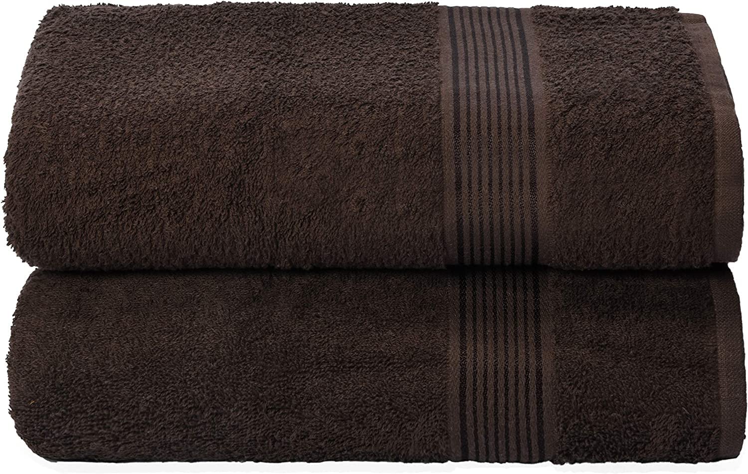 ABM UNLIMITED 100% Turkish Cotton Quick Dry Soft Touch and Absorbent Towels - Pack of 2 (Brown, 30"X60" Inches)
