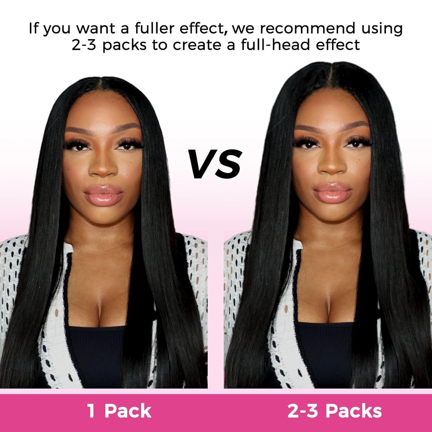 Lashey Invisi Edge Clip in Extensions Echthaar, 7 Stück 110g 35cm Injected Nahtlose Echthaar Extensions Clip, Natürliches Schwarz Glatt Remy Menschliches Haar