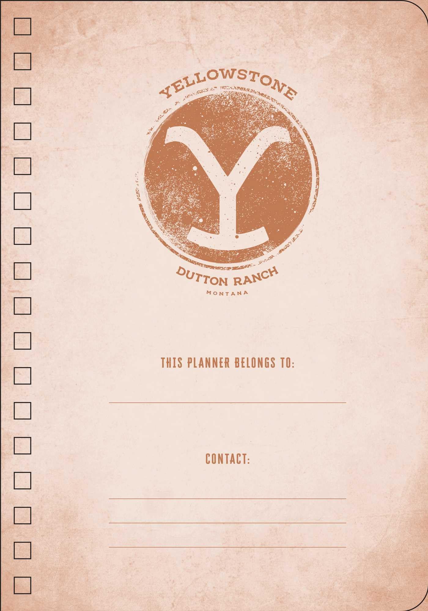 2026 Yellowstone: The Dutton Ranch 13-Month Weekly Planner