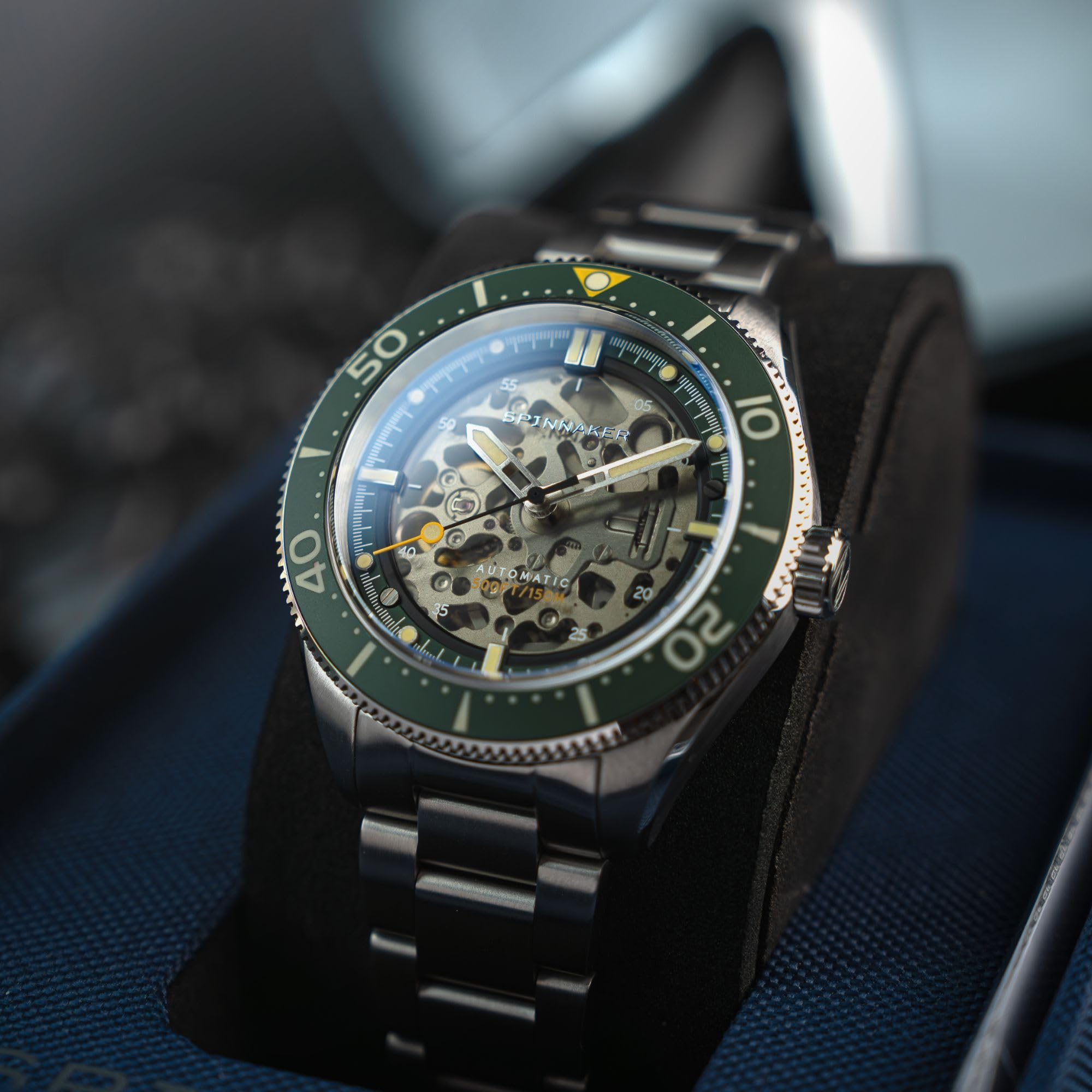 Spinnaker Croft 42 - Orologio automatico da uomo, 42 mm, con cinturino in acciaio inox massiccio SP-5134