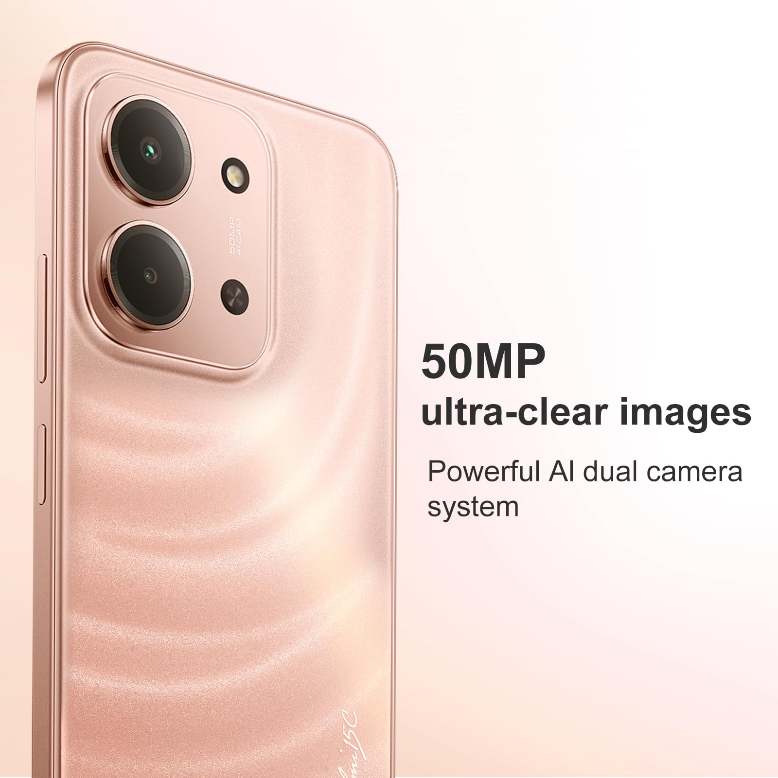 XIAOMI Redmi 15C 4+128GB Smartphone, Display 6.9" HD+ 120Hz, Batteria 6000mAh, Fotocamera 50MP, Processore Octa-Core, Supporta la ricarica rapida da 33 W, Senza Caricatore-Arancione crepuscolo