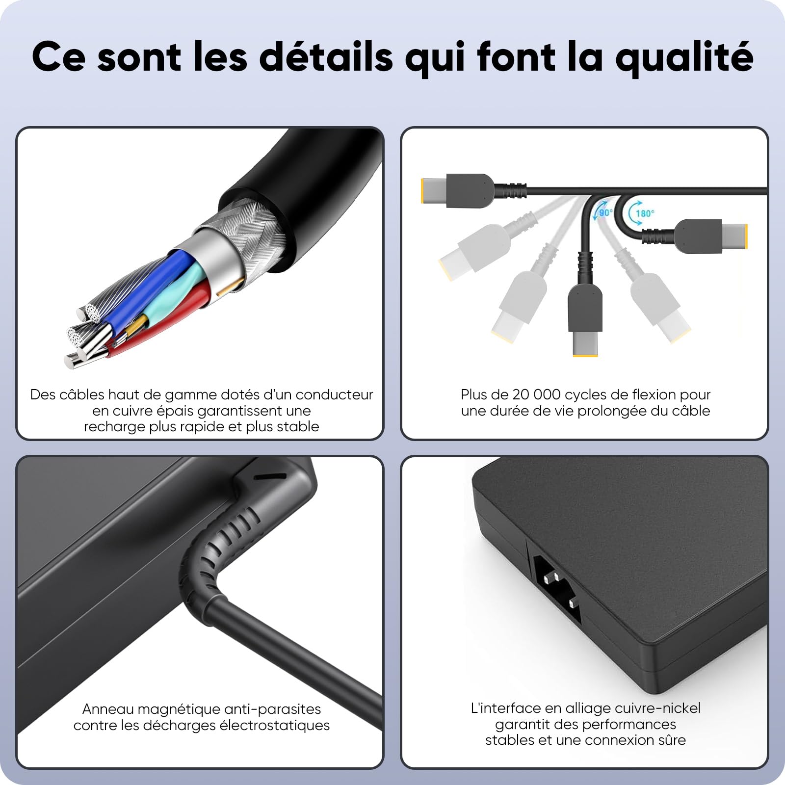 Chargeur 300W 20V 15A Legion Alimentation pour Lenovo Legion 7 7i 5Pro 5i Legion R7000P R9000P R9000K Y9000K Y9000X ordinateur portable gaming Adaptateur ADL300SDC3A ADL300SLC3A SA10R16956