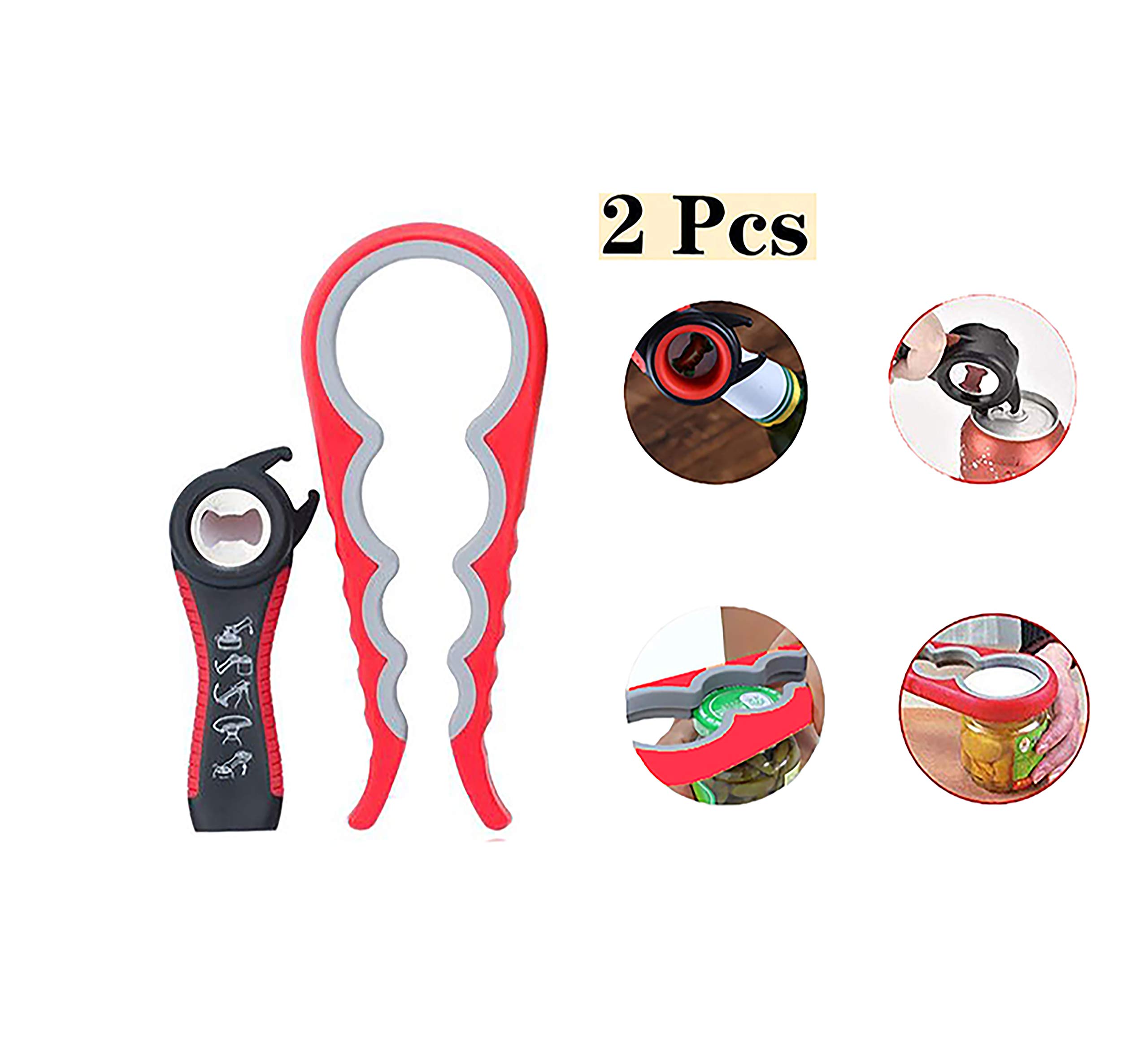 Buy Jar Bottle Opener Kit, 5in1 and 4in1 Multi Function Jar Openers