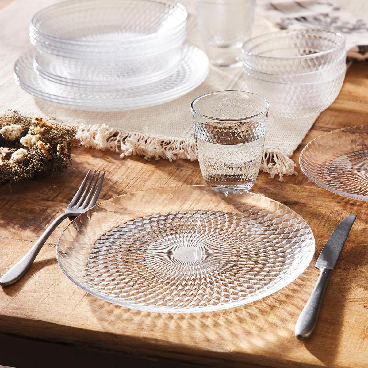 Luminarc Vaisselle, Verre, Transparent, Service 18 pièces