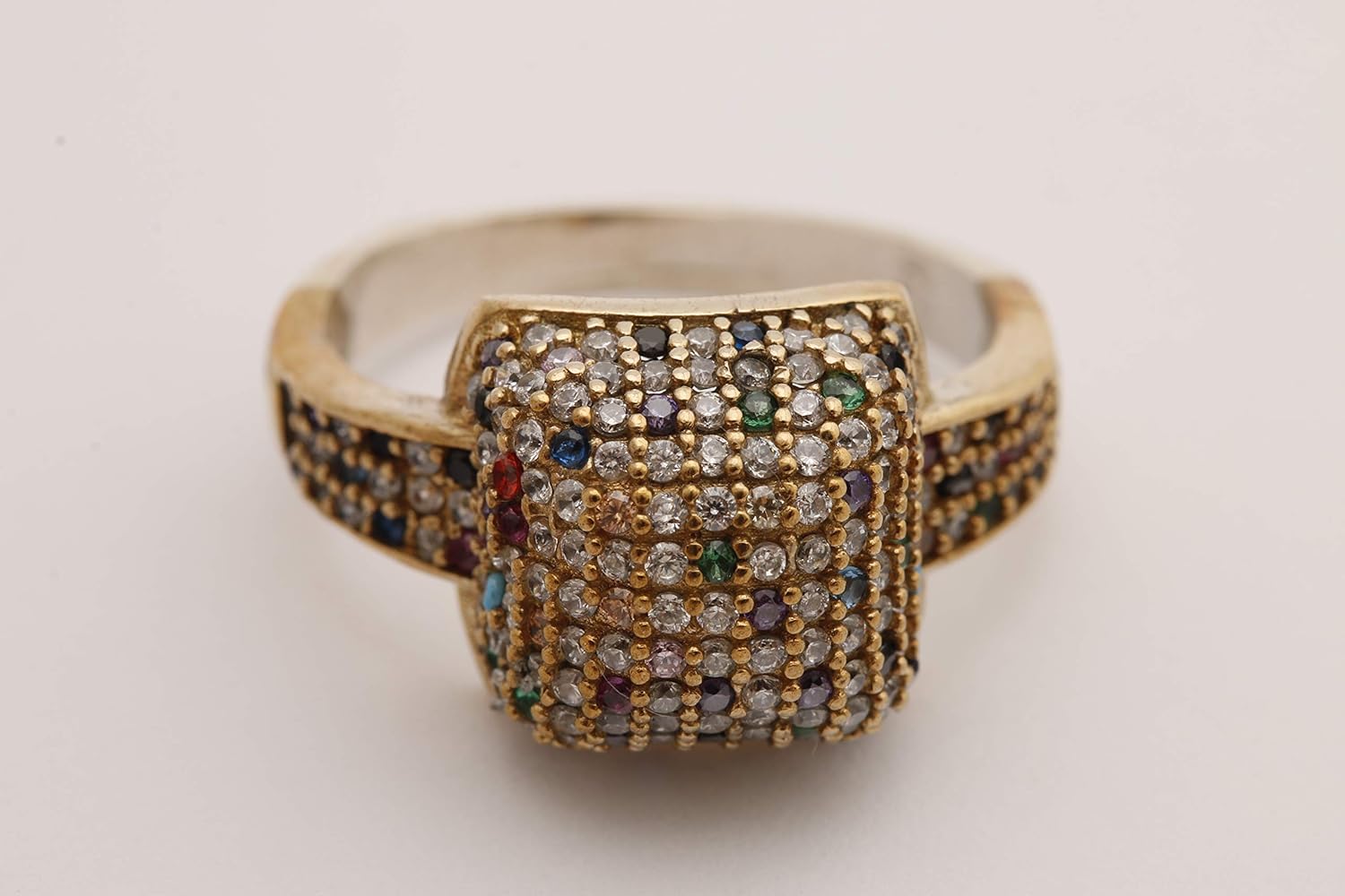 Turkish Handmade Jewelry Round Cut Sapphire Emerald Turquoise Pink Ruby Amethyst Black Onyx Topaz Zircon 925 Sterling Silver Ring Size Options