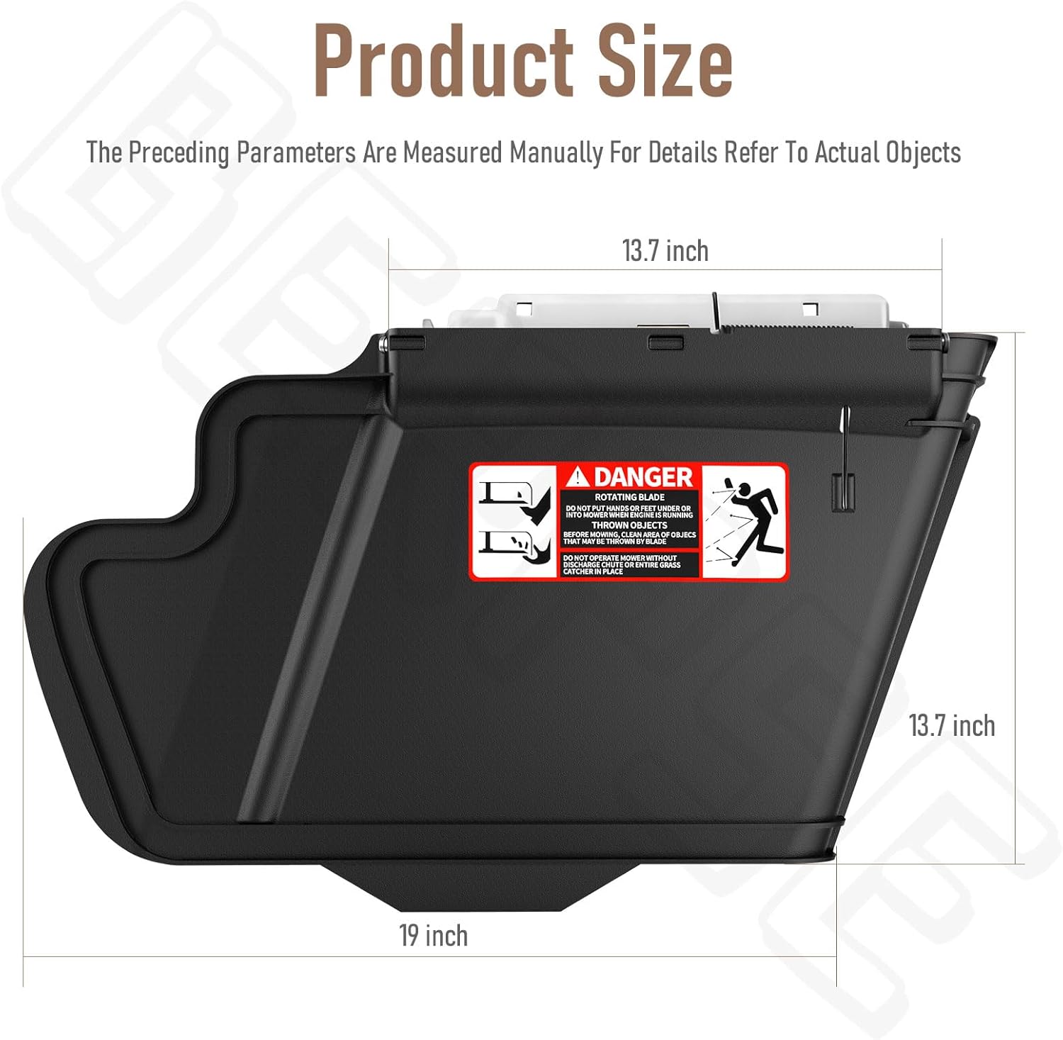 tca16388 discharge chute kit compatible with john deere 54c, 54d, 48c, 62d, x300, x304, z355e, z355r, z375r lawn tractors, replaces tca16387 am128245 am128170 am126290 m136526
