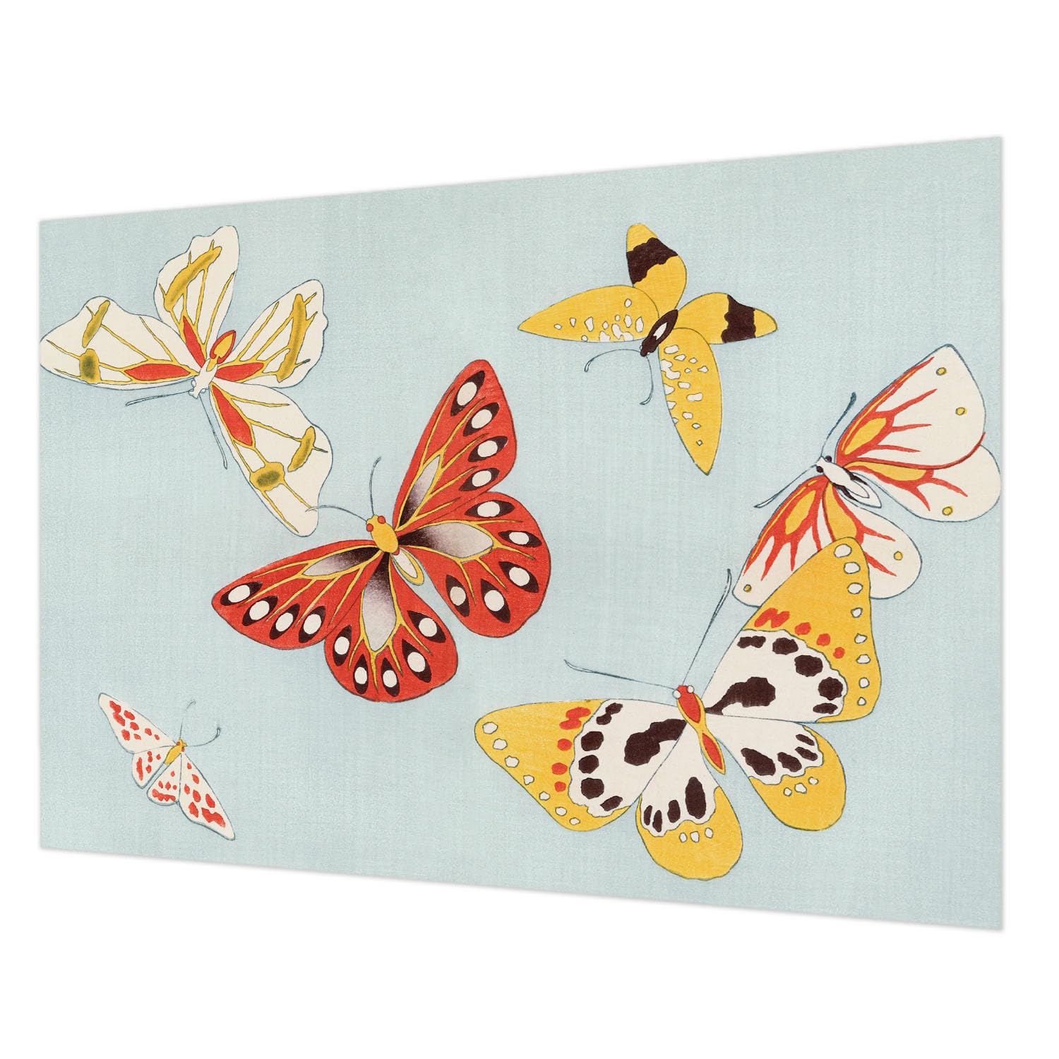 Papier peint intissé papillons artistiques 312x219 cm Tulup