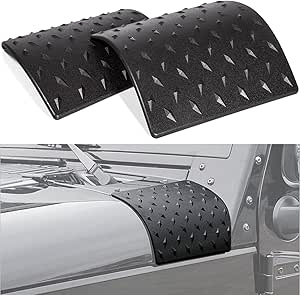 Cowl Body Armor Outer Cowling Cover Corner Guard Fits for Jeep Wrangler Rubicon Sahara Jk Unlimited 2007-2018(Pack of 2)
