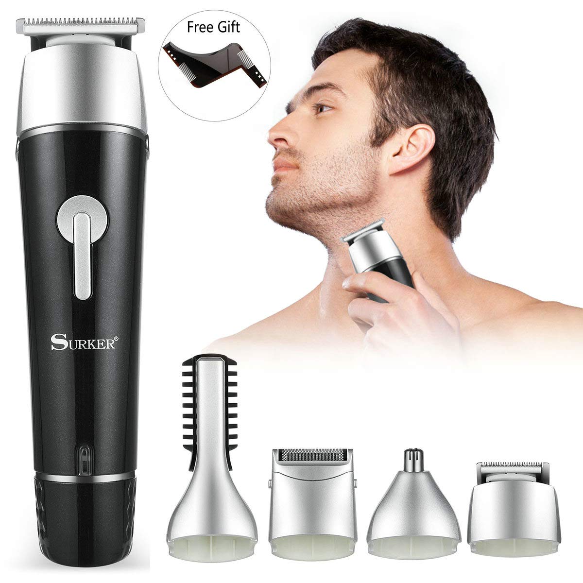 manscaping with beard trimmer