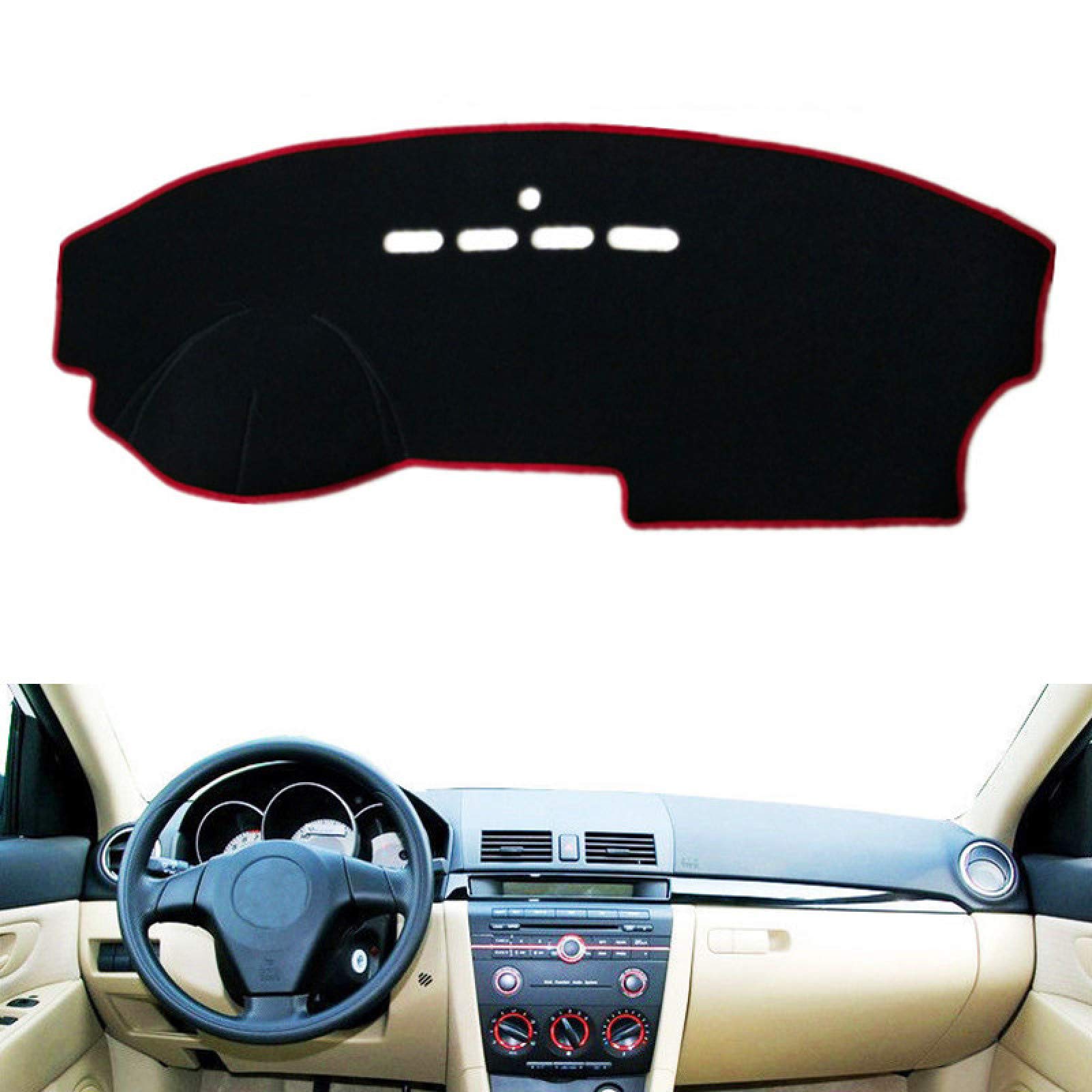 Car Dashboard Cover, For Mazda 3 M3 BK 2003-2008, Dashmat Dashboard Cover Mat Pad Dash Sun Shade Instrument Carpet Car Accessories