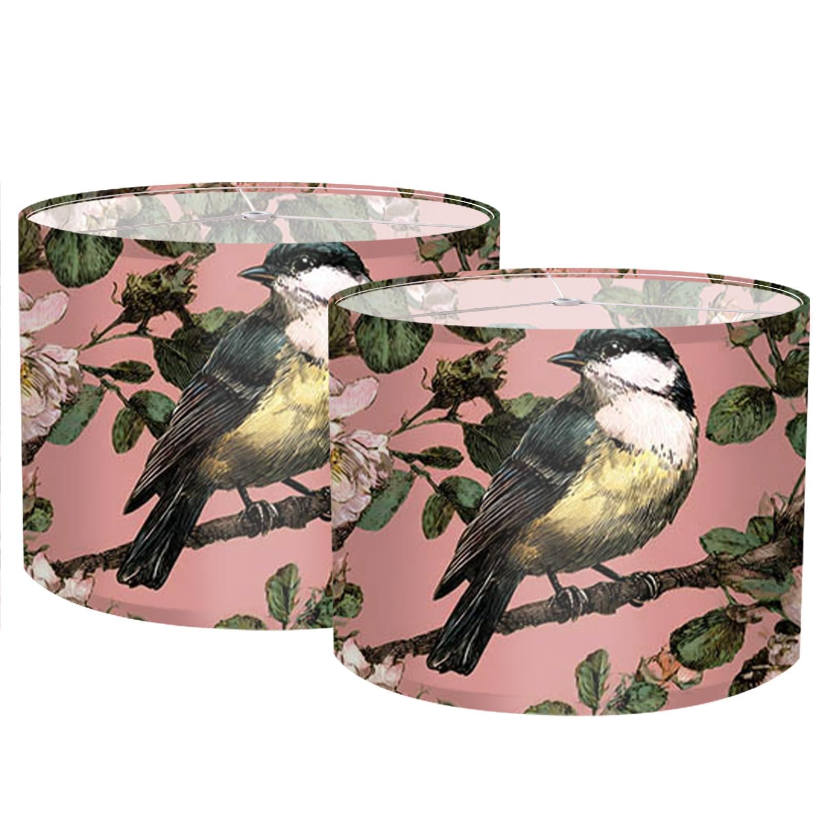 Nuxovilar Lamp Shades Set of 2, 13" Top x 13" Bottom x 10" High (Spider)