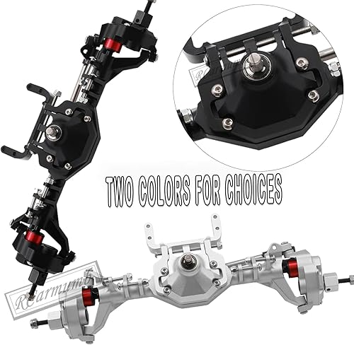 Miniatura 5 de Rcarmumb Pieza de actualización del eje del portal delantero y trasero RC para 110 Crawler Axial SCX10 ISCX10 II RGT 86100 Redcat GEN8 aleación de