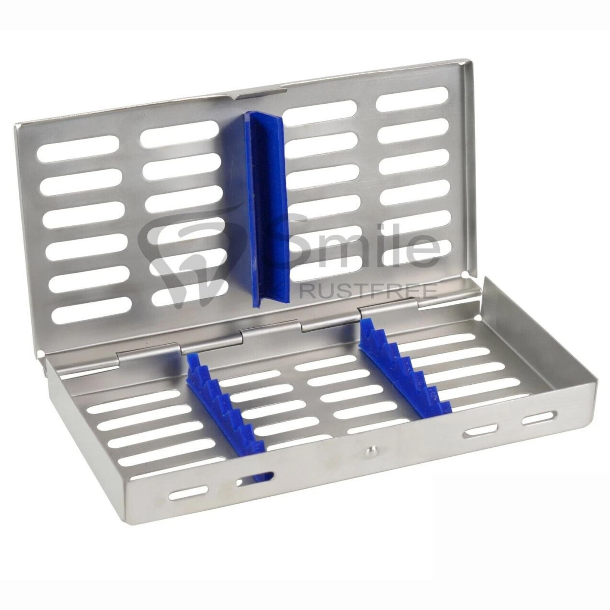 PASHA & CO Sterilisationsbehälter 10er Set Autoklavierbare Instrumentenkassette aus Edelstahl – Sterilisation Tray für Zahnarzt, Chirurgie & Tierarztpraxis (with 7 Holders) | Sterilisationsbehälter