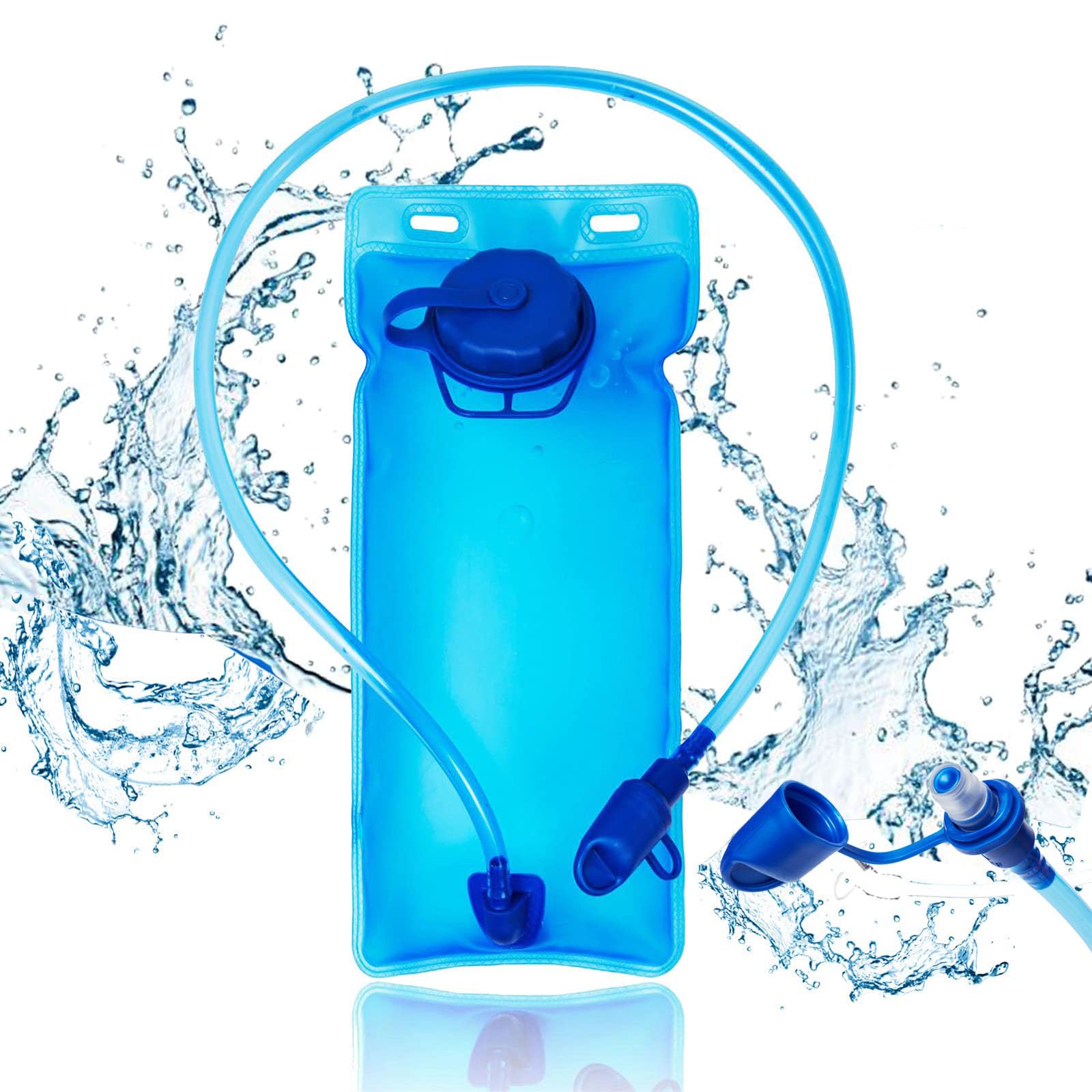 X Spring 2L Leak-Proof Hydration Bladder, BPA-Free, Blue, For Running, Hiking, Cycling & More