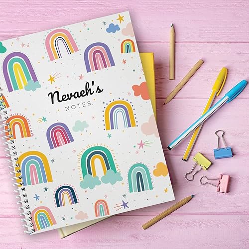 Miniatura 9 de Cuaderno personalizado de mariposas pastel de 8.5 x 11 pulgadas, tapa blanda laminada brillante duradera, 120 páginas del papel seleccionado,