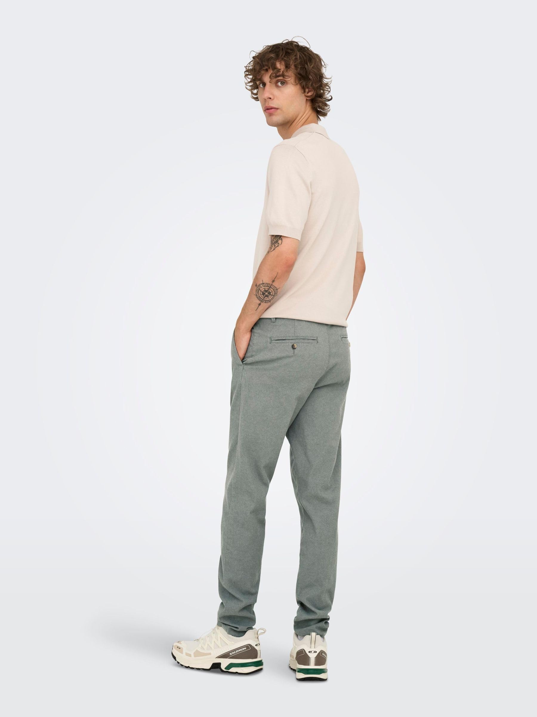 Only & Sons ONSMARK PETE Slim Dobby 0058 Pant NOOS – Bild 4