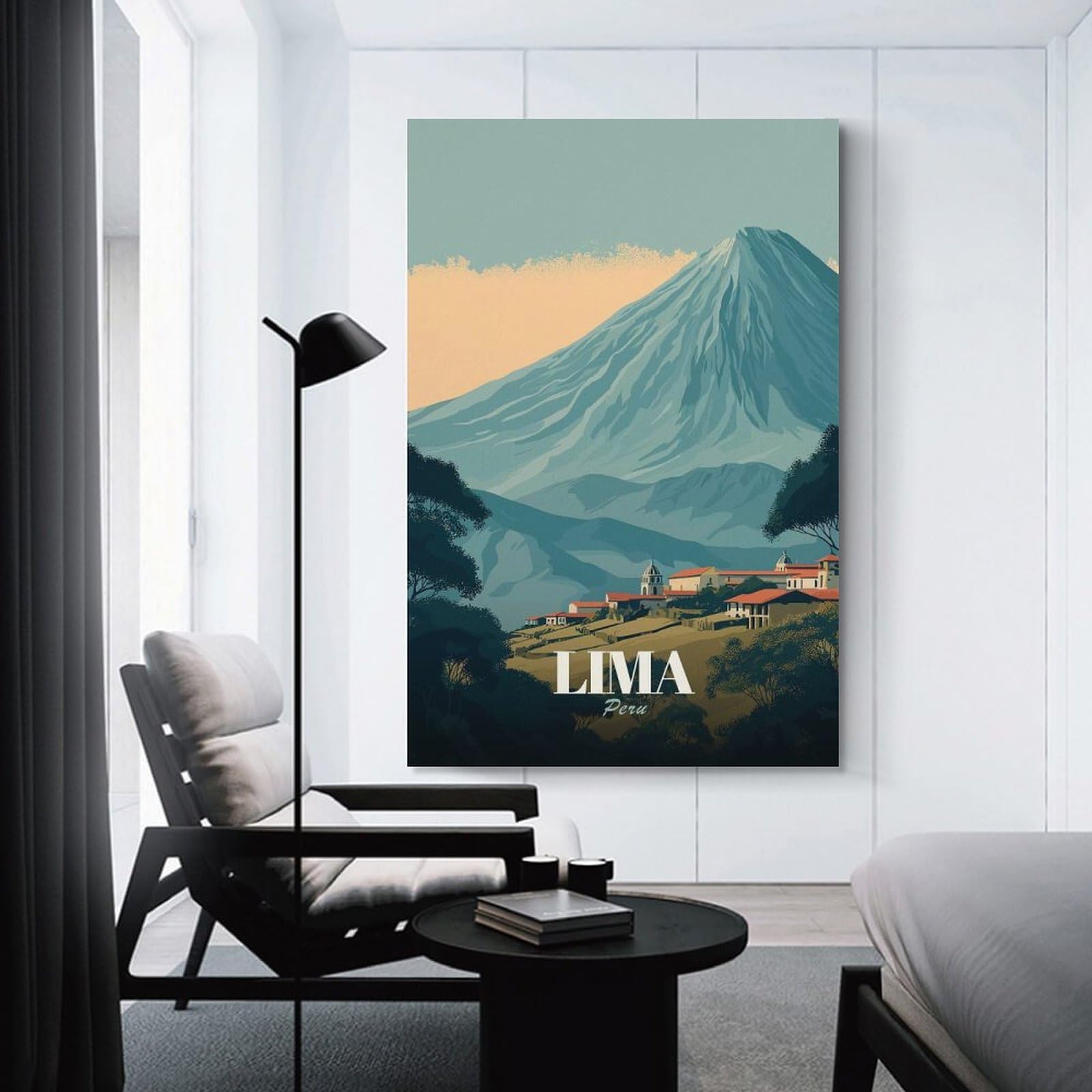 Junmoney Lima, Peru Travel (3) Wall Art Print 24x36inch(60x90cm), for Living Spaces, Bedrooms Or Relaxed Rooms, A Home Accent with Warm Character