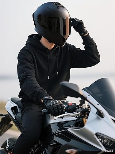 Miniatura 6 de Casco de motocicleta, casco modular de motocicleta con doble visera abatible JR-815, casco de motocicleta aprobado por DOT con 2 viseras para