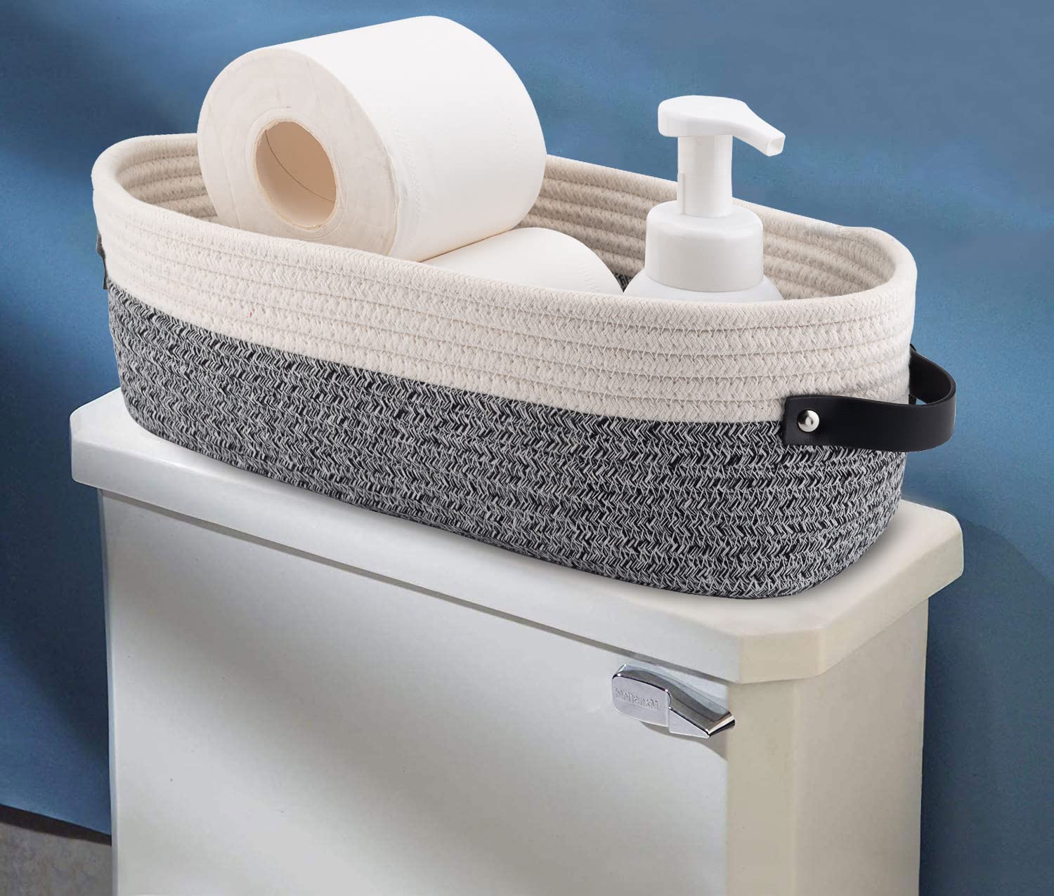 Distributeur Coton-tige Grand Format - 283,5 G, Avec Couvercle En Bois Noir - Organisateur Salle De Bain, Rangement Boules De Coton