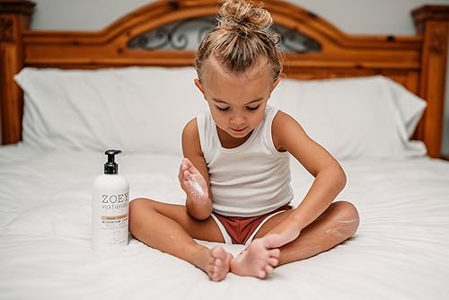 Miniatura 5 de Zoey Naturals Loción dulce cítrica para bebé, enriquecida con karité, aceite de albaricoque, aloe y aguacate, calma e hidrata con naranja y granada,