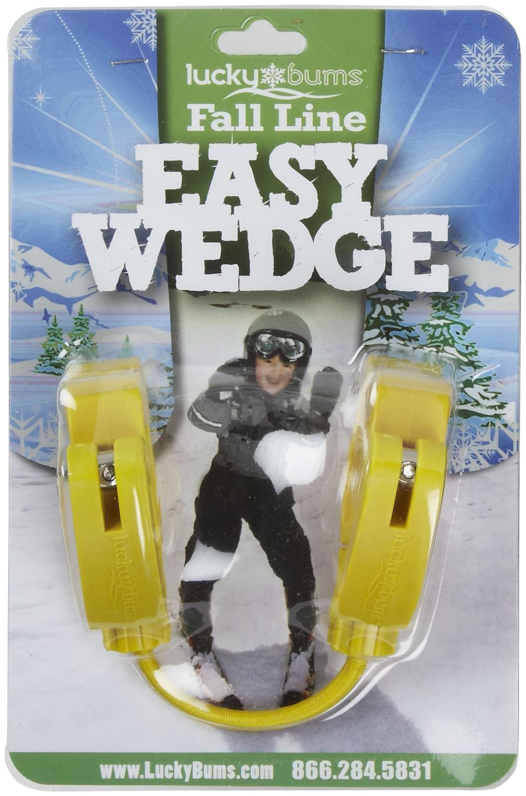 Lucky Bums Kids Easy Wedge Ski Tip Connector, Yellow