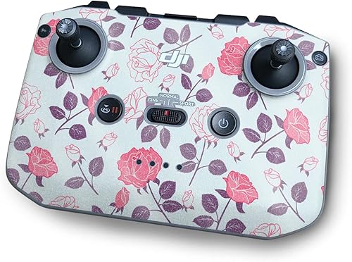 MightySkins Glossy Glitter Skin Compatible with DJI RC-N1 Controller - Vintage Floral  Protective, Durable High-Gloss Glitter Finish  Easy to Apply