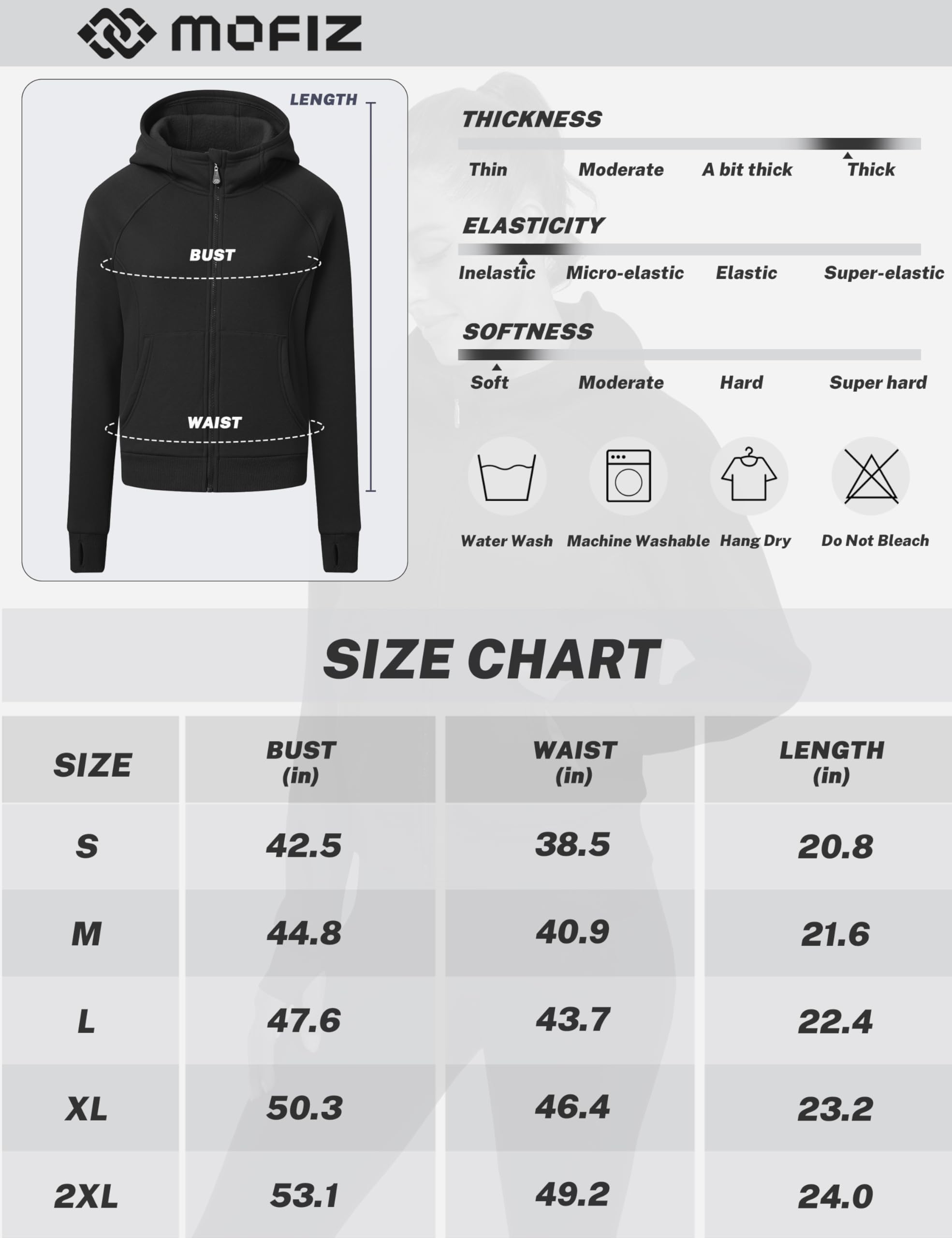 MoFiz Deportivo Chaqueta Mujer Sudaderas con Cremallera Mujer Running Fitness Yoga Sudadera con Capucha