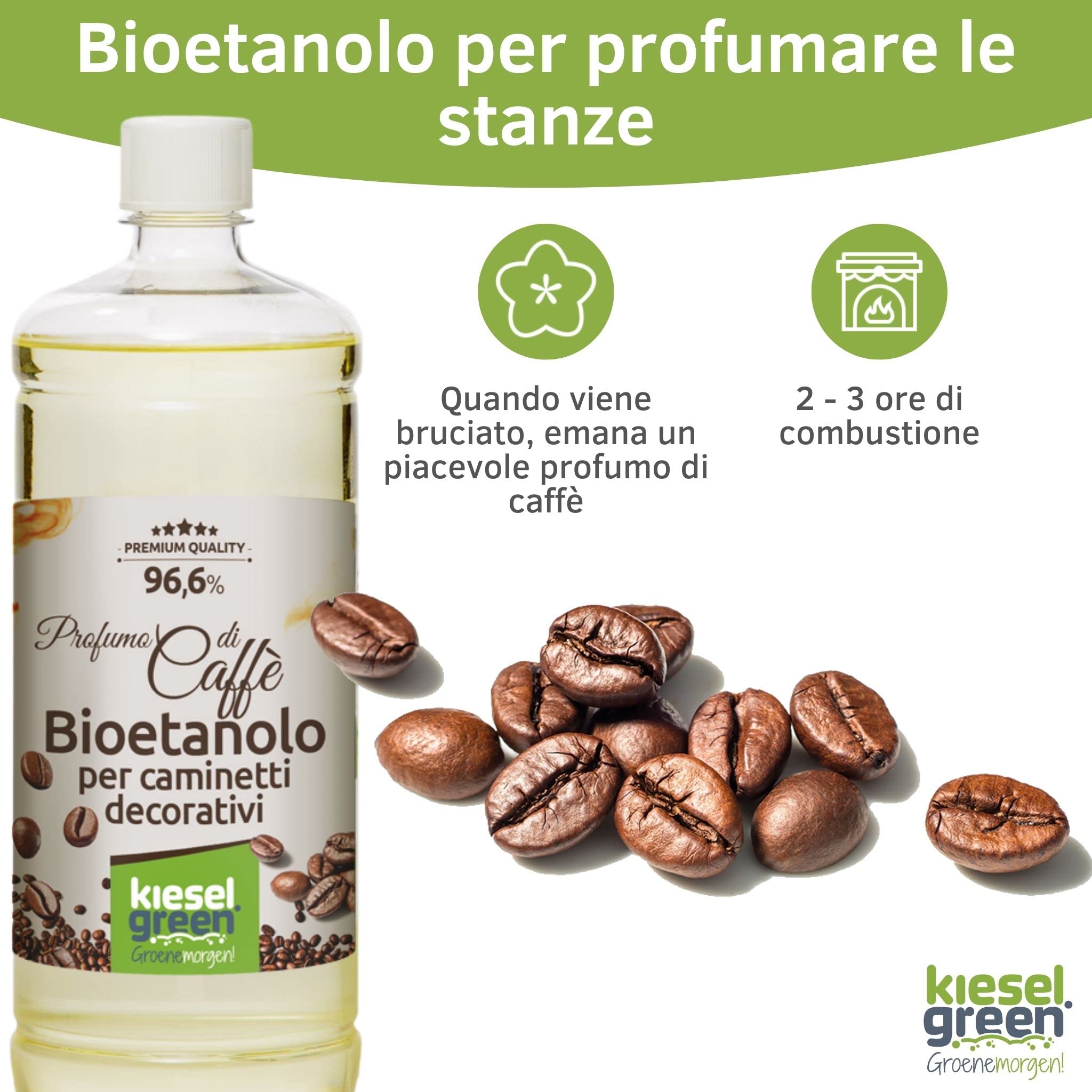 Bioethanol 12 x 1 litro Set (6 x Inodoro + 6 x con Fragancia) para Chimenea de Etanol – Bio-etanol perfumado para ambientes – Perfume para Chimenea de bioetanol de interior o mesa K
