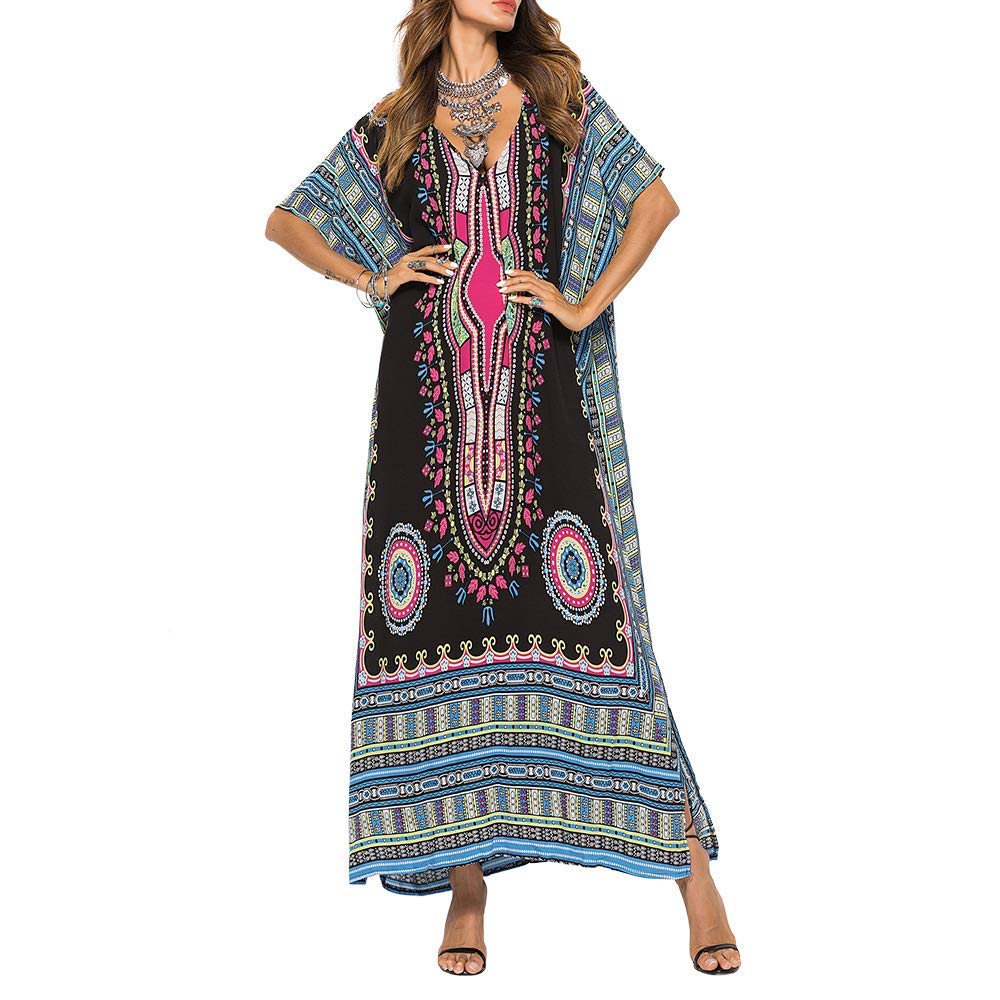 UKAL Women's One Size Kaftan Wedding Dresses Sleepwear Cover Ups Drawstring - Review, Price and Buying Guide