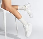 LUCKY STEP 2025 Chaussures de tennis Suede Femmes Confortable Sneakers de mode pour Femmes Chaussures de marche Casual
