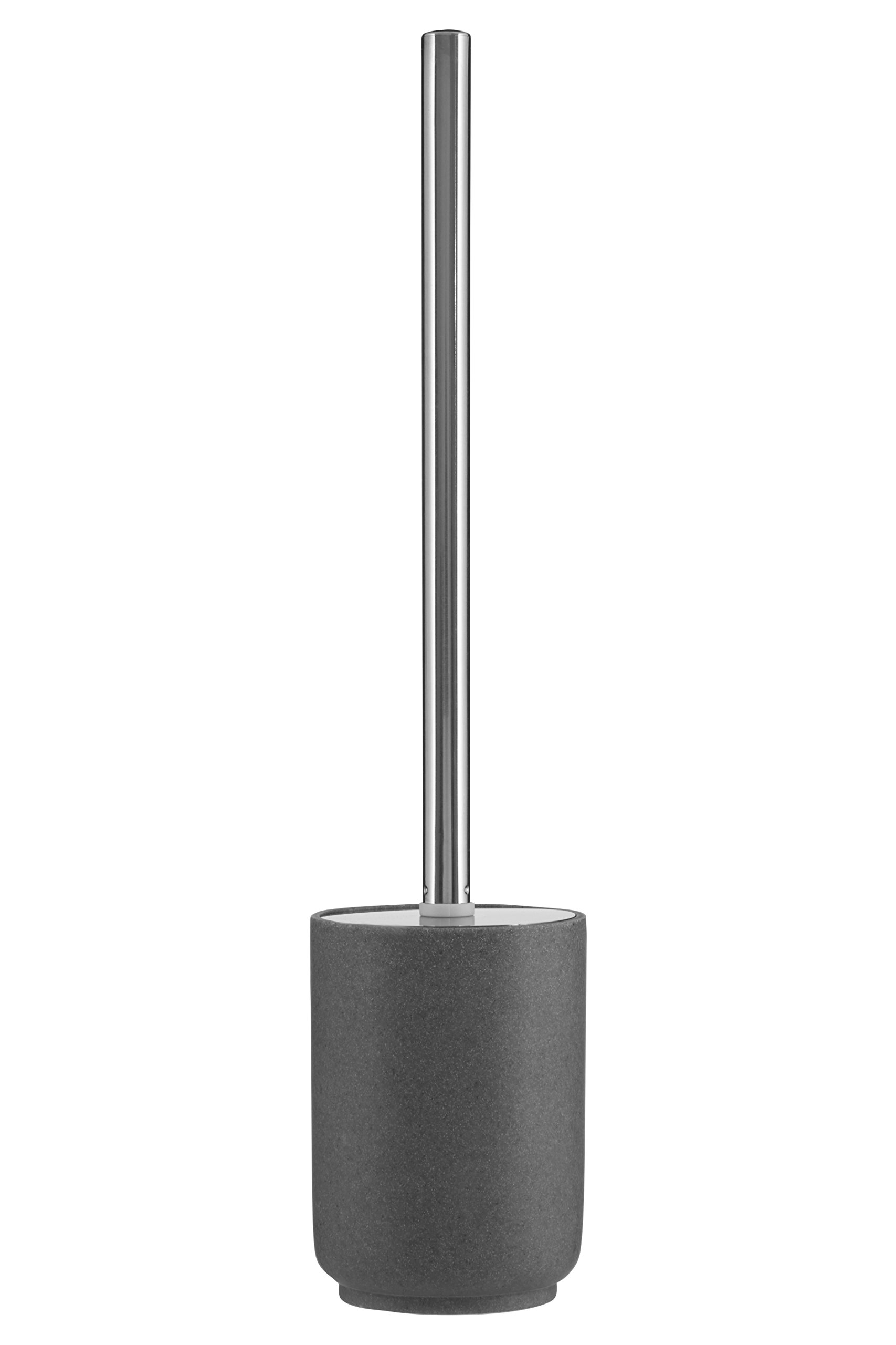 Orsina Grey Toilet Brush With Ridged HolderPolyresin Toilet BrushModern Lavatory Brush For Toilet Cleaning from B&Q