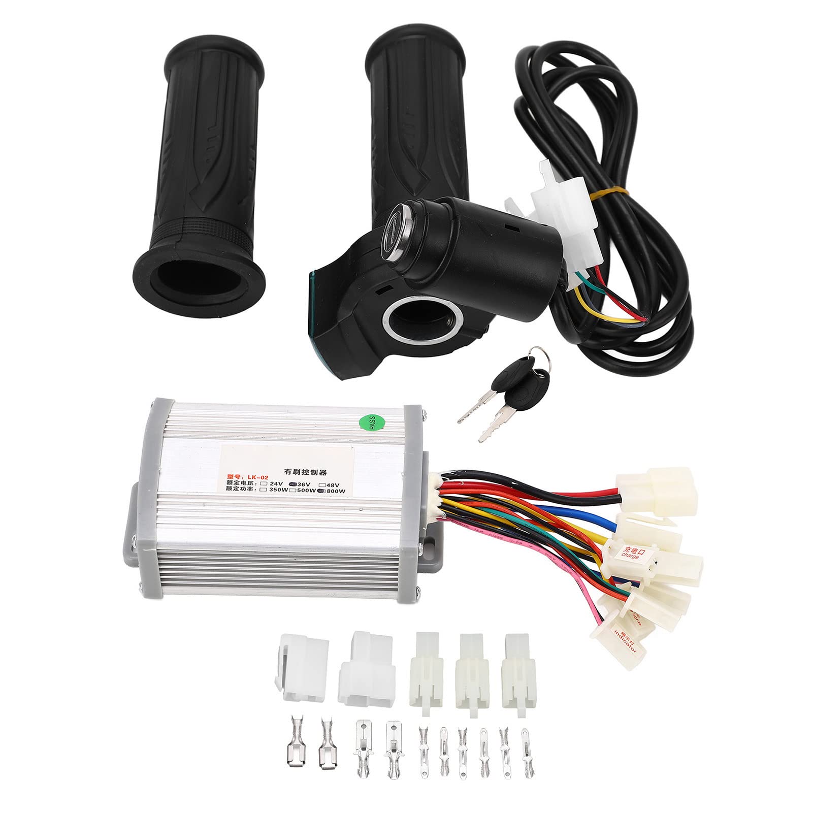 36V 800W Brush Motor Speed Controller With Throttle Grip for Electric Scooter E DIY Conversion Kit