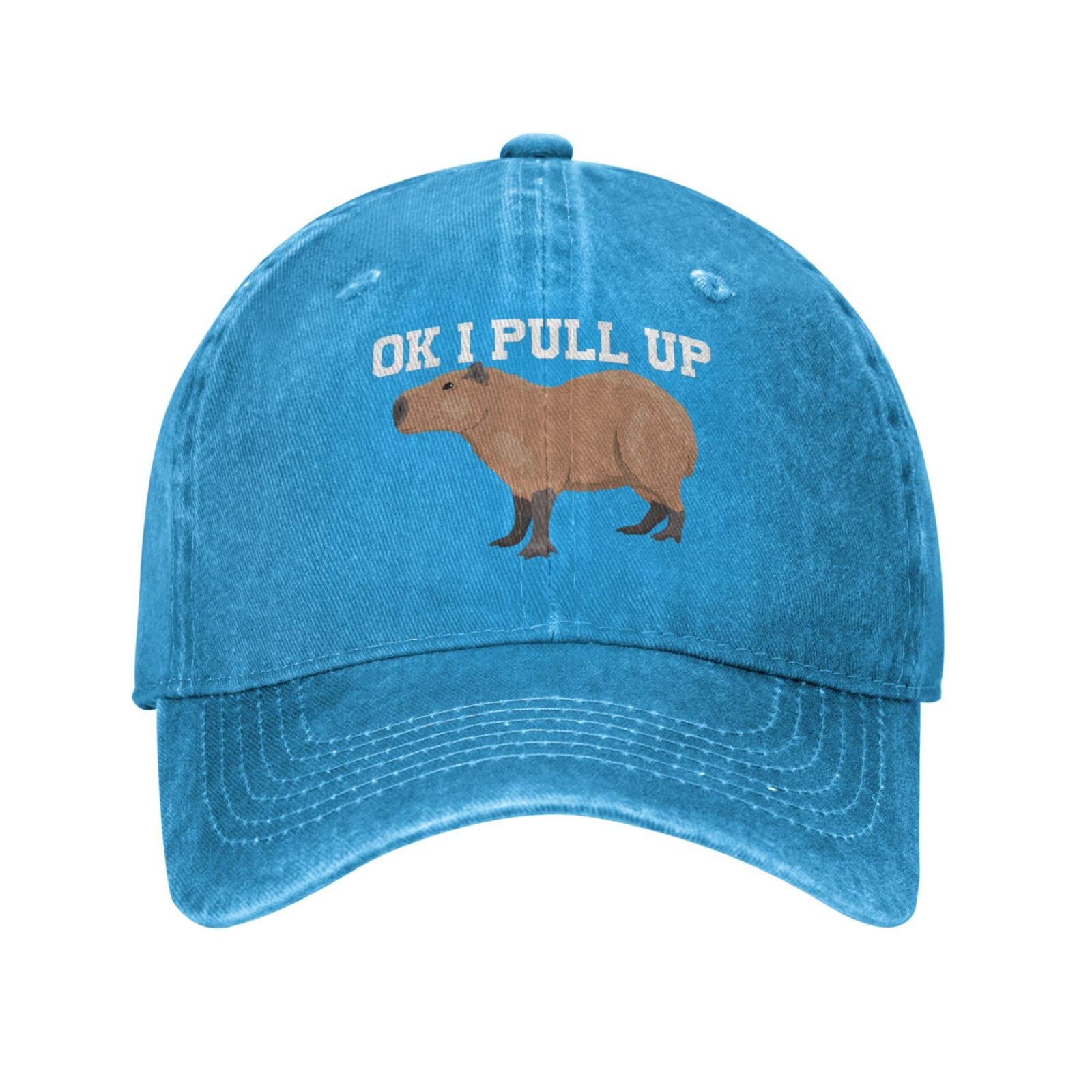 Funny Gift Hat I Just Really Like Capybaras Ok Hat Men Baseball Cap Funny Caps