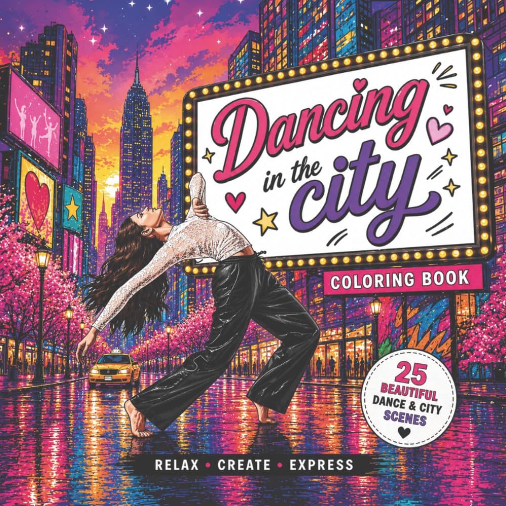 Dancing in the City: Coloring book